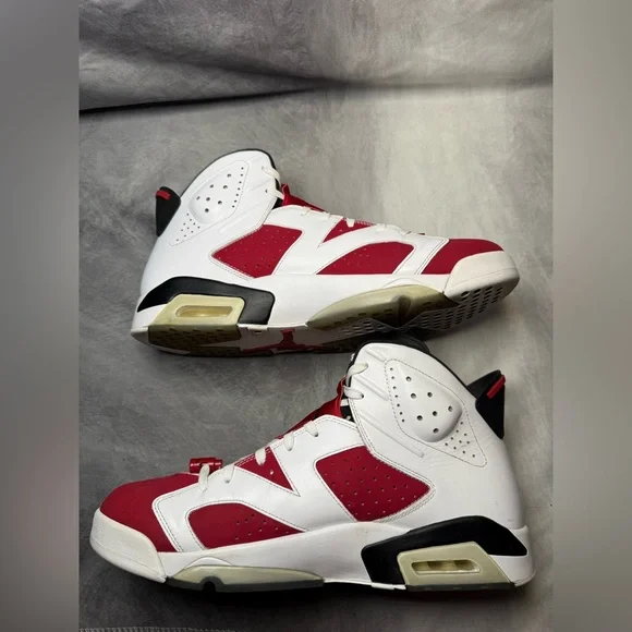 Air Jordan 6 Carmine Rare Retro White RedHigh